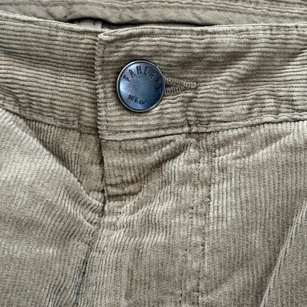 Faherty Men’s 35x24 Stretch Terry Corduroy 5-Pocket Pant Mountain Forest Green